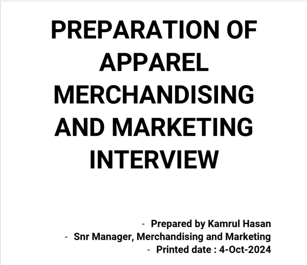 Merchandiser to Manager interview question and answer